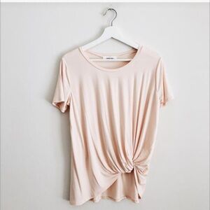 BNWOT CJLA Basic Tie Tee in blush